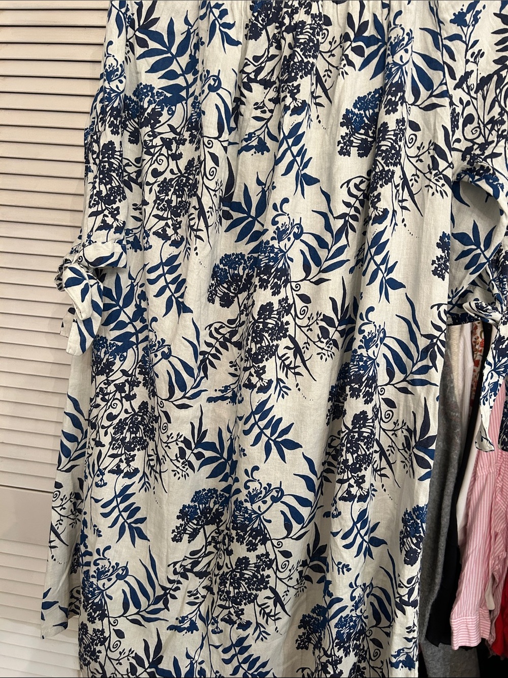 Blue Floral Print Women's dress - Casual